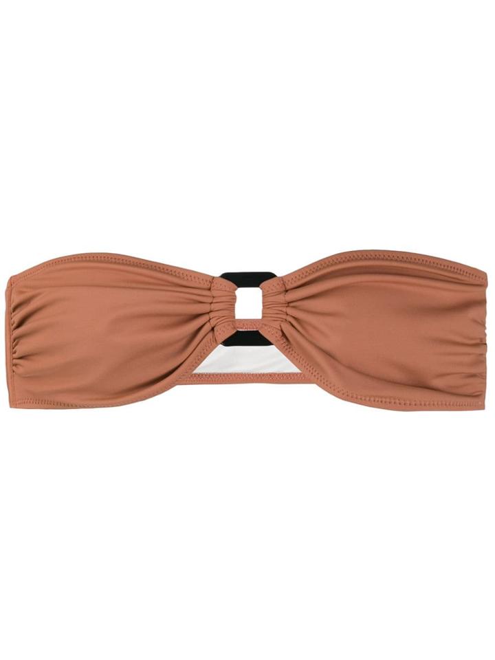 Solid & Striped Squared Hoop Bikini Top - Neutrals