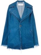 Marques'almeida Oversized Denim Coat, Women's, Size: Xs, Blue, Cotton