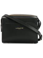 Lancaster Zip Closure Shoulder Bag - Black