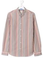 Paul Smith Junior Striped Poplin Shirt - Multicolour