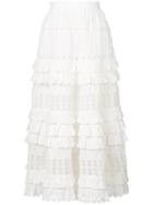 Zimmermann Layered Frill Skirt - White