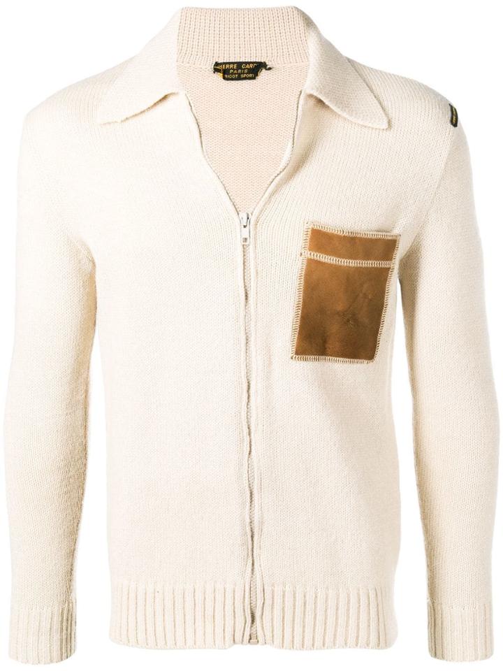 Pierre Cardin Vintage 1970's Zipped Cardigan - Neutrals
