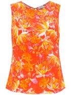 Isolda Shell Silk Top - Orange