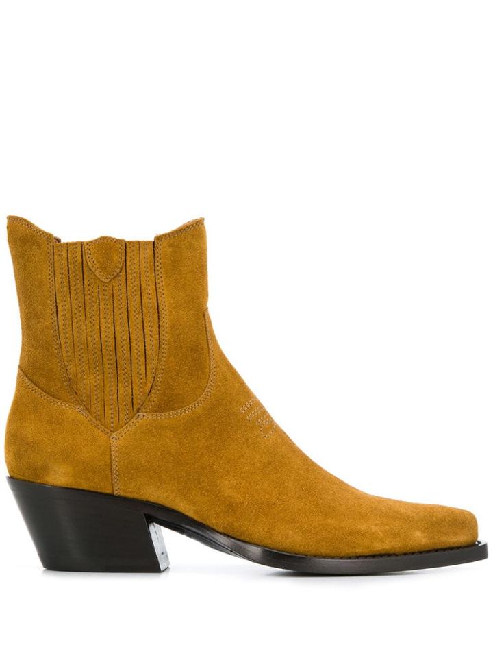 Htc Los Angeles Western Ankle Boots - Neutrals