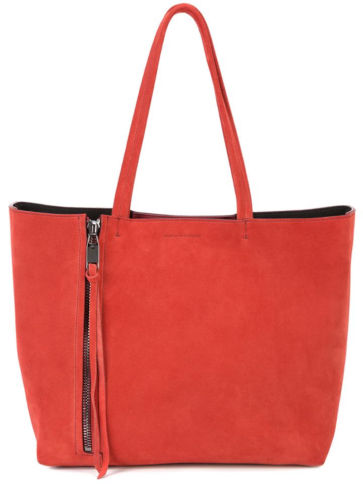 Elena Ghisellini Zip Detail Tote Bag - Red