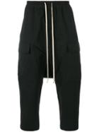 Rick Owens - Drop Crotch Cargo Pants - Men - Cotton/polyamide - 56, Black, Cotton/polyamide