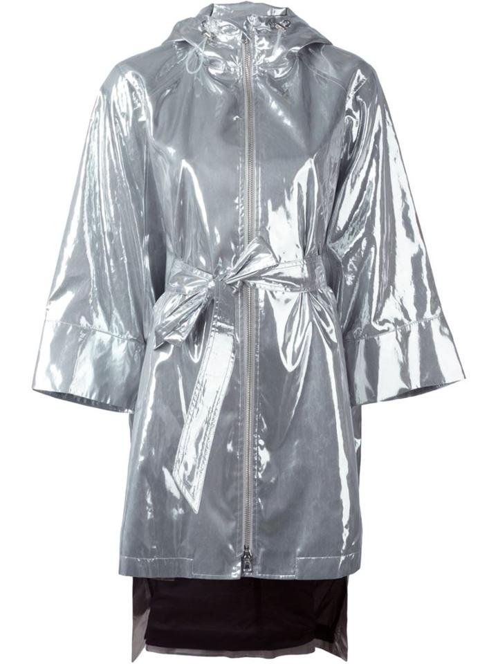 Wanda Nylon 'emily' Cape Coat, Women's, Size: 36, Grey, Polyester/polyurethane