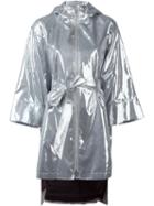 Wanda Nylon 'emily' Cape Coat, Women's, Size: 36, Grey, Polyester/polyurethane