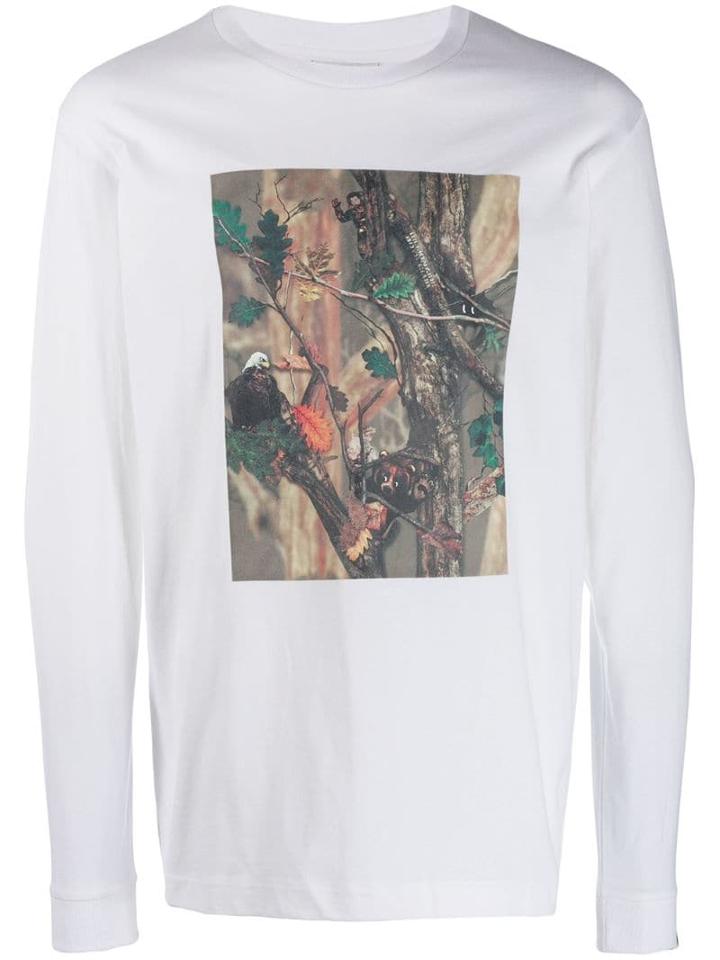 Billionaire Boys Club Graphic Print Long-sleeve Top - White