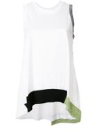 Mrz Colour-block Vest Top - White
