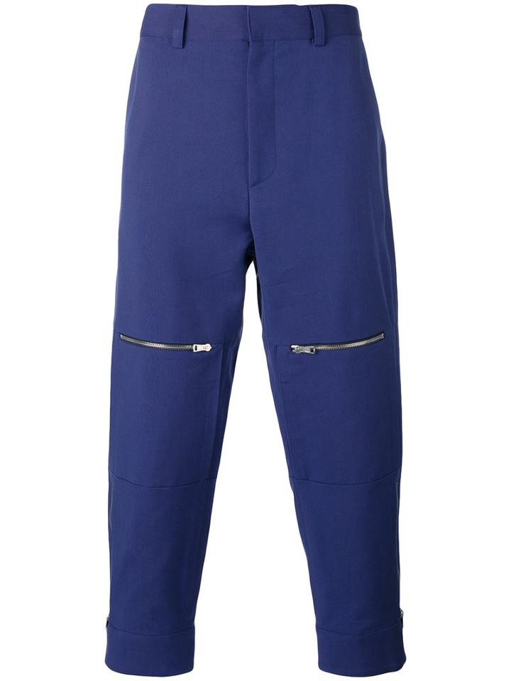 Stella Mccartney Tapered Trousers, Men's, Size: 50, Blue, Viscose/cotton