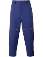 Stella Mccartney Tapered Trousers, Men's, Size: 50, Blue, Viscose/cotton