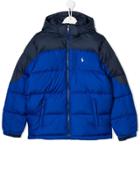 Ralph Lauren Kids Teen Two-tone Padded Jacket - Blue