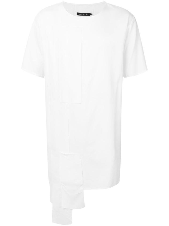 Alchemy Draped Patchwork T-shirt - White