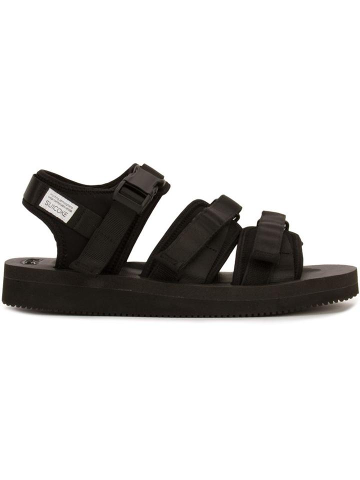 Suicoke Velcro Straps Sandals, Men's, Size: 8, Black, Rubber/nylon