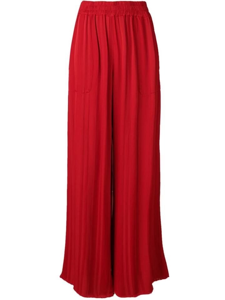 Raquel Allegra Wide Leg Trousers - Red