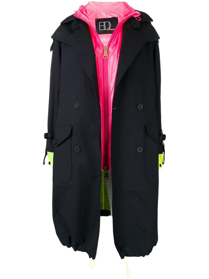 Bazar Deluxe Trench Coat With Interior Gilet - Black
