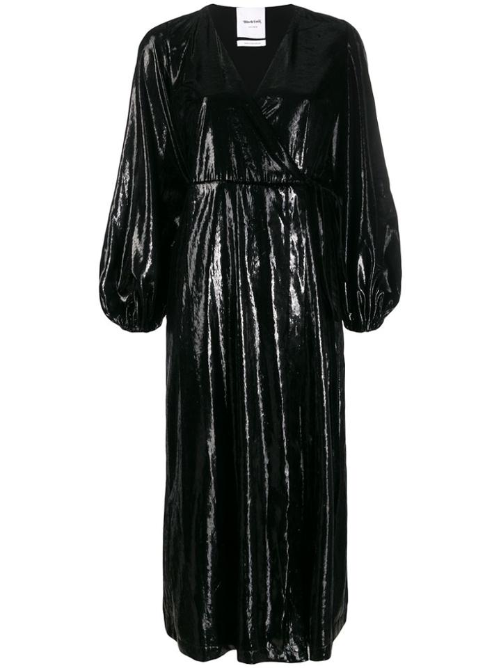 Black Coral Ava Glossy Long Dress