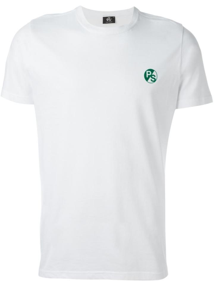Ps By Paul Smith Logo Print T-shirt, Men's, Size: Medium, White, Cotton
