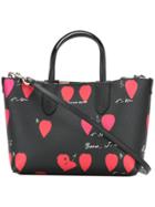 Alexander Mcqueen All-over Print Tote - Black