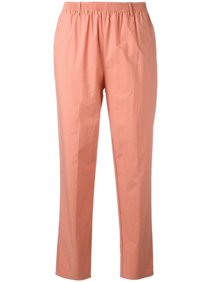 Forte Forte Cropped Trousers, Women's, Size: Ii, Yellow/orange, Cotton