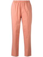 Forte Forte Cropped Trousers, Women's, Size: Ii, Yellow/orange, Cotton