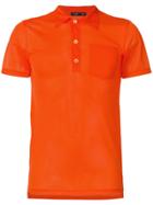 Helmut Lang Pre-owned Mesh Fitted Polo Shirt - Orange