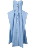 Maryam Nassir Zadeh Long Strapless Dress - Blue