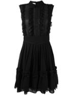 Ainea - Ruffled Dress - Women - Polyester - 42, Black, Polyester