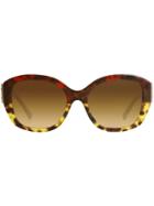 Burberry Eyewear Buckle Detail Oversize Square Frame Sunglasses -
