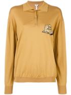 Loewe Longsleeved Polo Shirt, Women's, Size: Xs, Nude/neutrals, Cotton