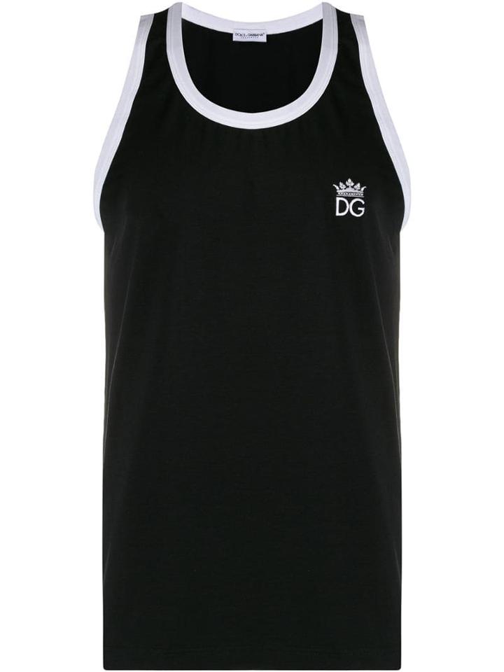 Dolce & Gabbana Crown Logo Vest - Black