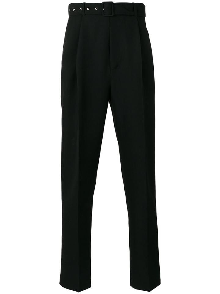 Cmmn Swdn - Ranger High Waisted Trousers - Men - Wool - 46, Black, Wool