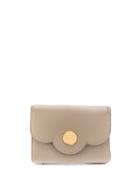 See By Chloé Gold-tone Logo Plaque Purse - Grey