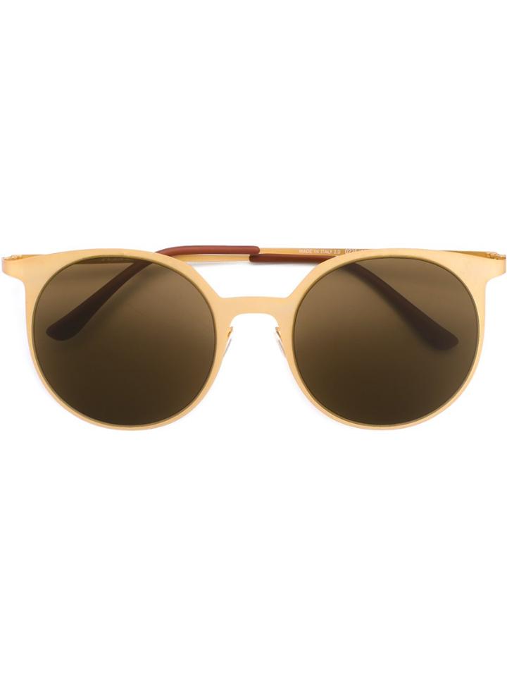 Italia Independent Round Frame Sunglasses - Metallic