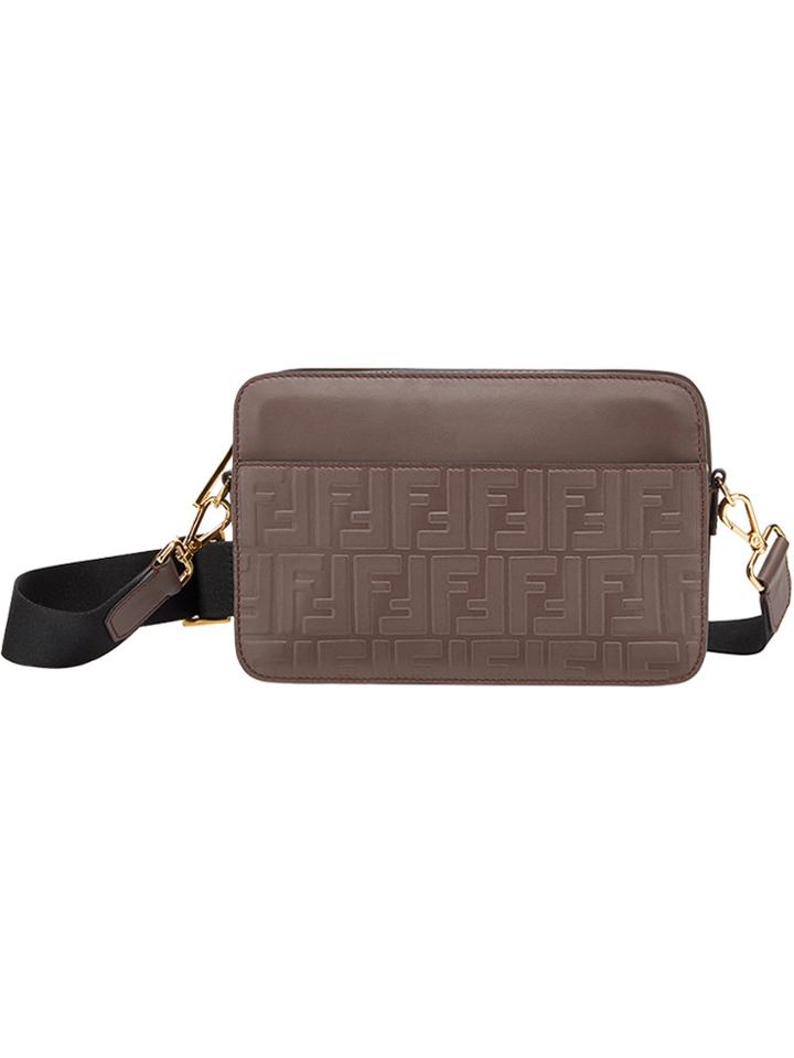 Fendi Monogram Crossbody Bag - Brown
