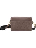Fendi Monogram Crossbody Bag - Brown