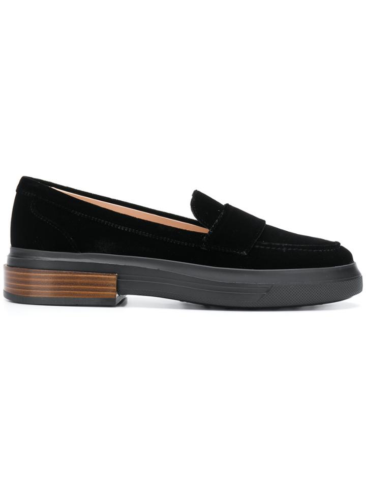 Tod's Velvet Moccasins - Black
