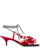No21 Ribbon Strappy Sandals - Red