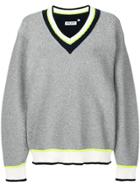 Opening Ceremony Oversized V-neck Sweatshirt - Metallic