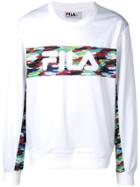 Fila Oil Slick Logo Sweatshirt - White