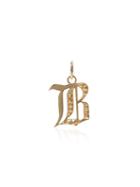 Foundrae B Initial Charm - Gold