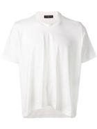 Balenciaga Draped Front T-shirt, Men's, Size: Small, White, Cotton/viscose