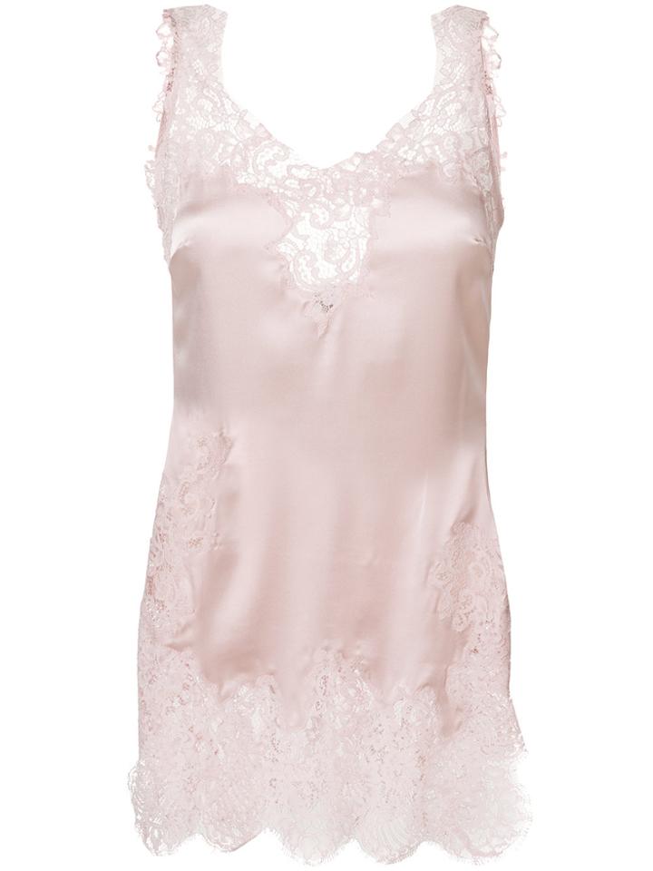 Ermanno Scervino Lace Slip Dress - Pink & Purple