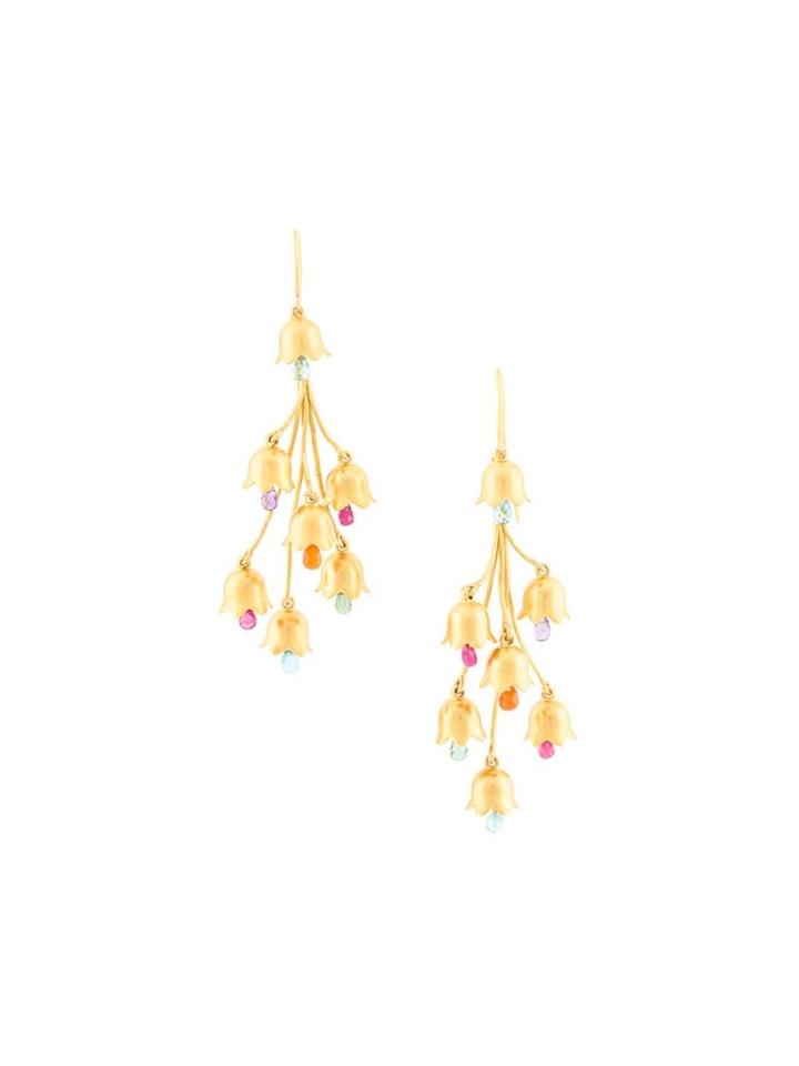 Marie Helene De Taillac Cascading Flowers Earrings