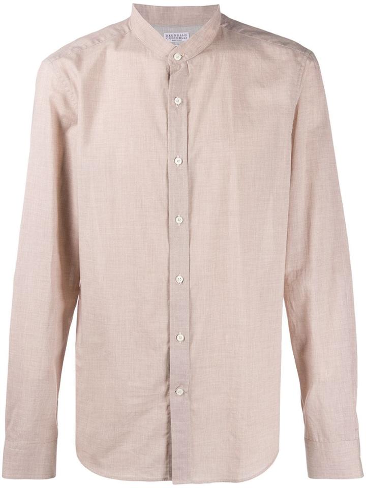 Brunello Cucinelli Round Neck Shirt - Neutrals