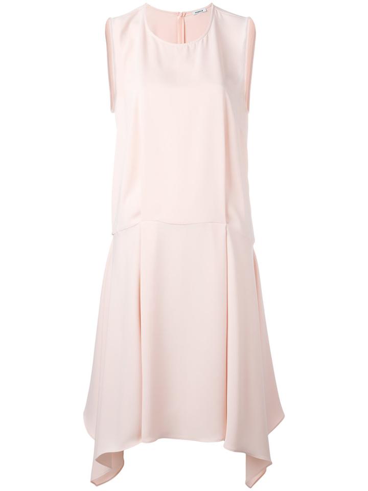 P.a.r.o.s.h. Asymmetric Dress, Size: Medium, Pink/purple, Polyester