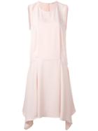 P.a.r.o.s.h. Asymmetric Dress, Size: Medium, Pink/purple, Polyester