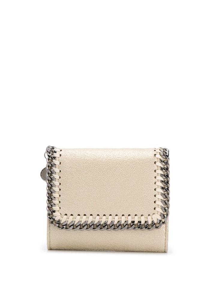 Stella Mccartney Falabella Tri-fold Wallet - Gold