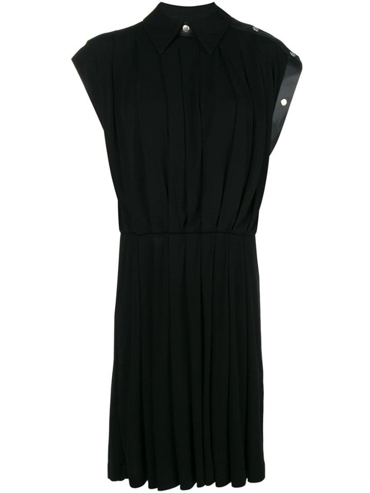 Givenchy Leather Trim Dress - Black